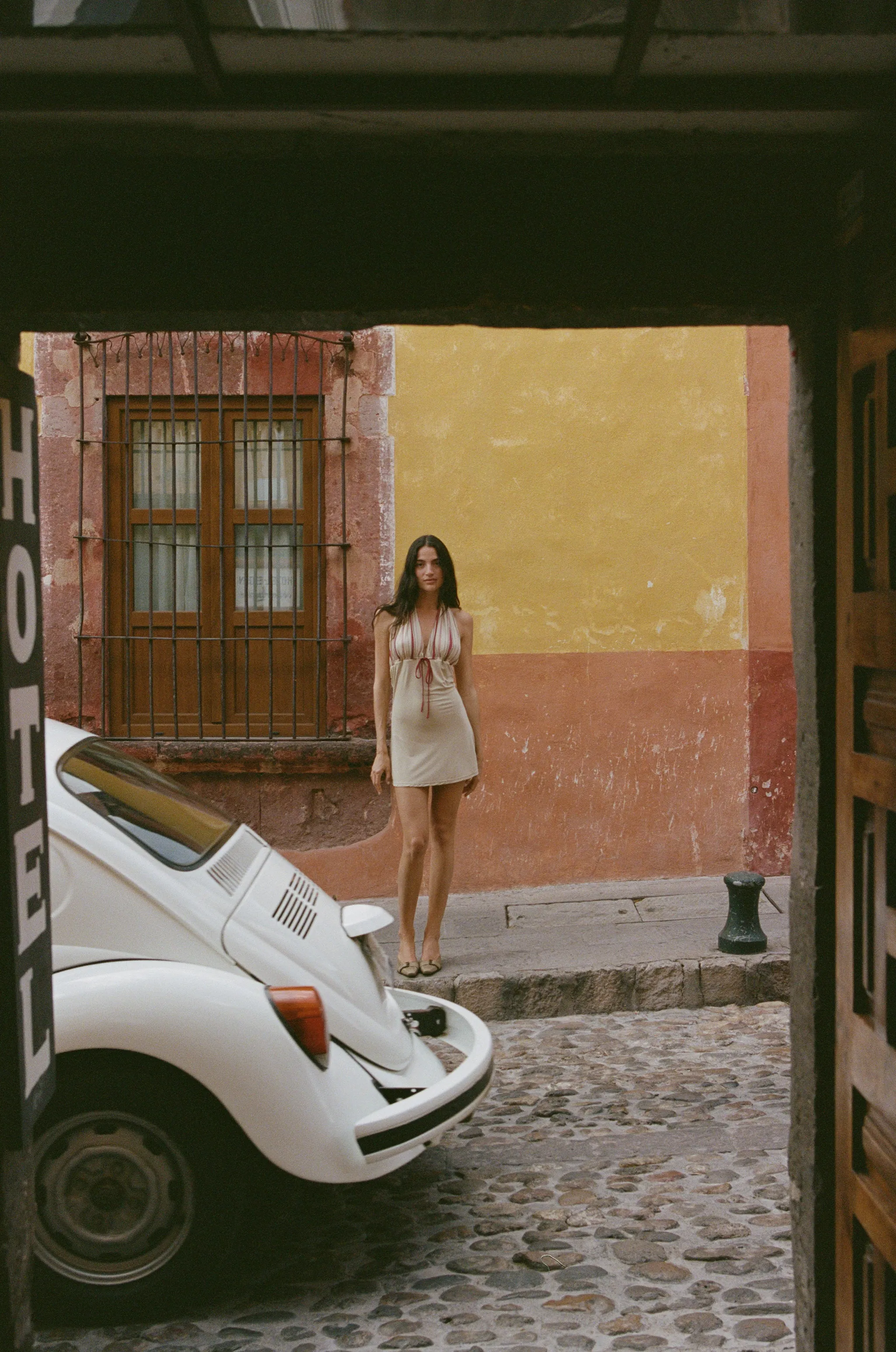 Theo Dress | Beige sold by With Jean