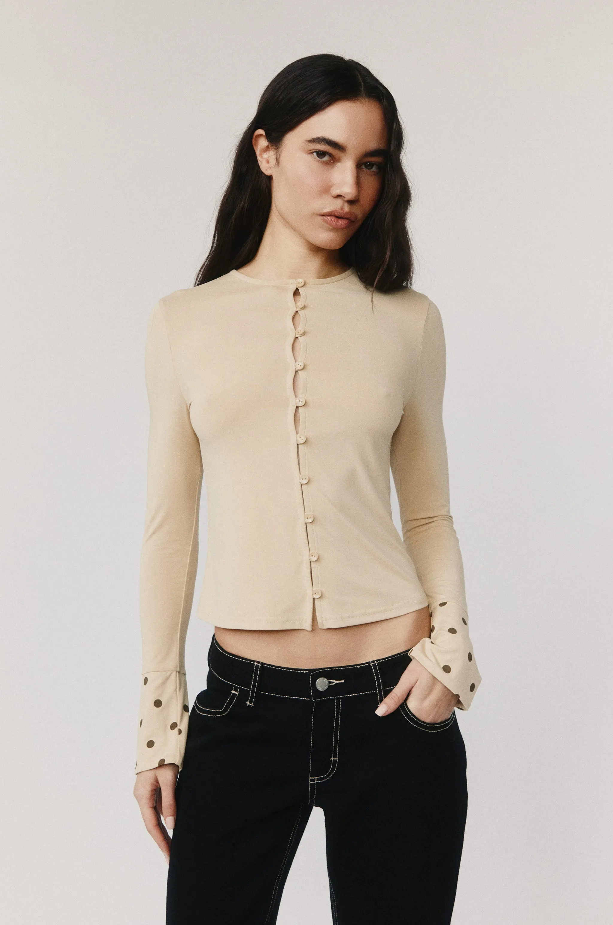 Pippa Top | Beige sold by With Jean product image thumbnail 3