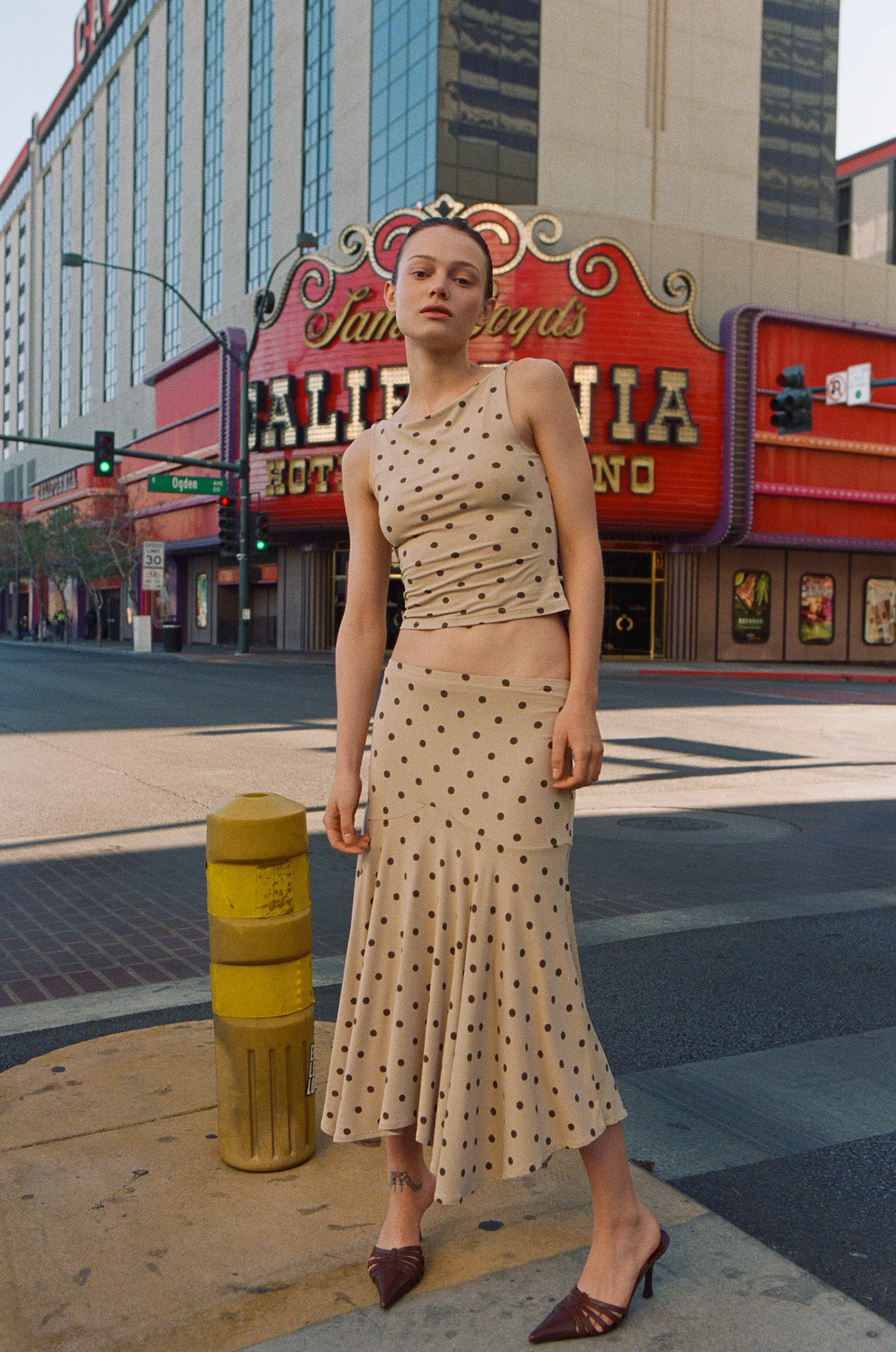 Maeve Midi Skirt | Polka Dot sold by With Jean