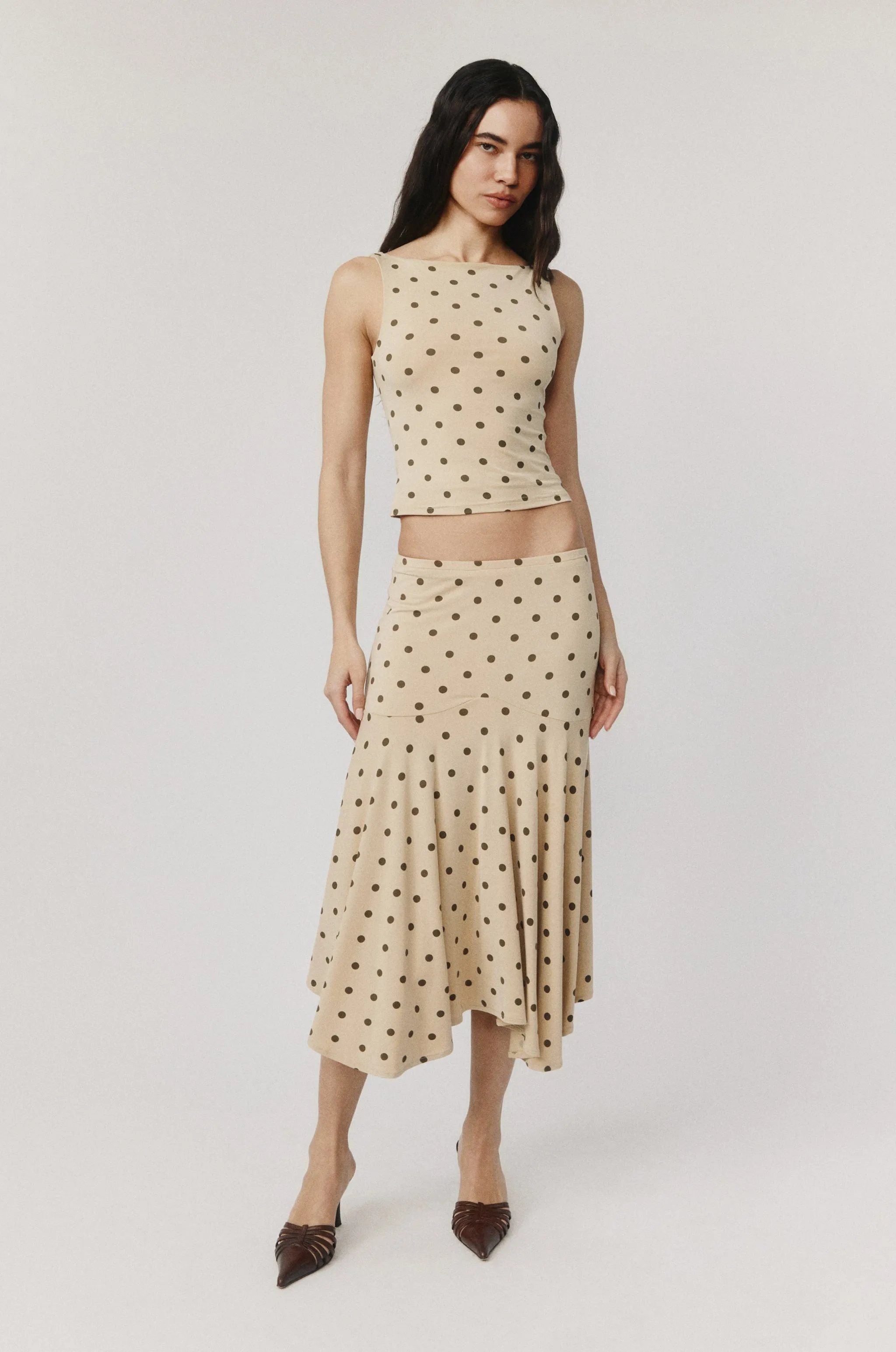 Maeve Midi Skirt | Polka Dot sold by With Jean product image thumbnail 4