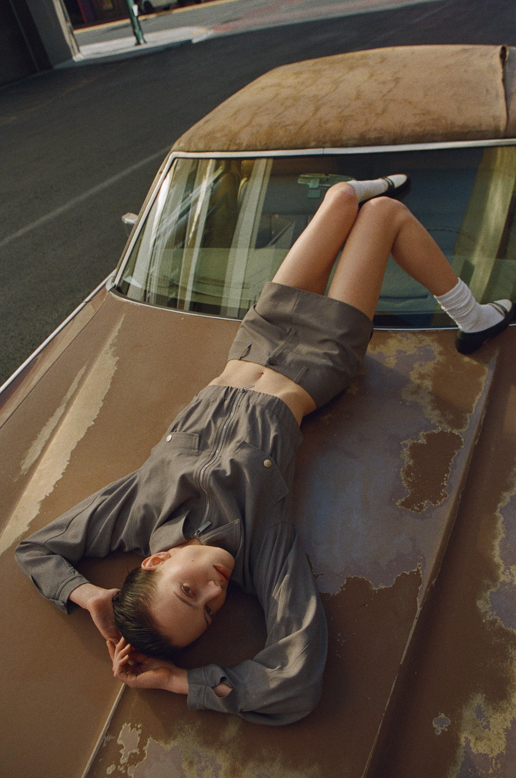 Monroe Jacket | Charcoal sold by With Jean