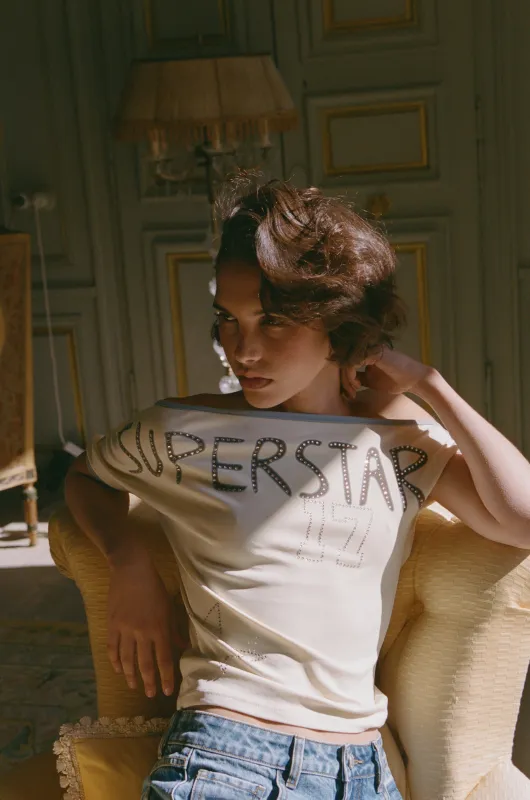 Superstar Seven Tee | Yellow sold by With Jean