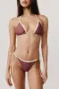 Juni Bikini Top | Red Stripe sold by With Jean