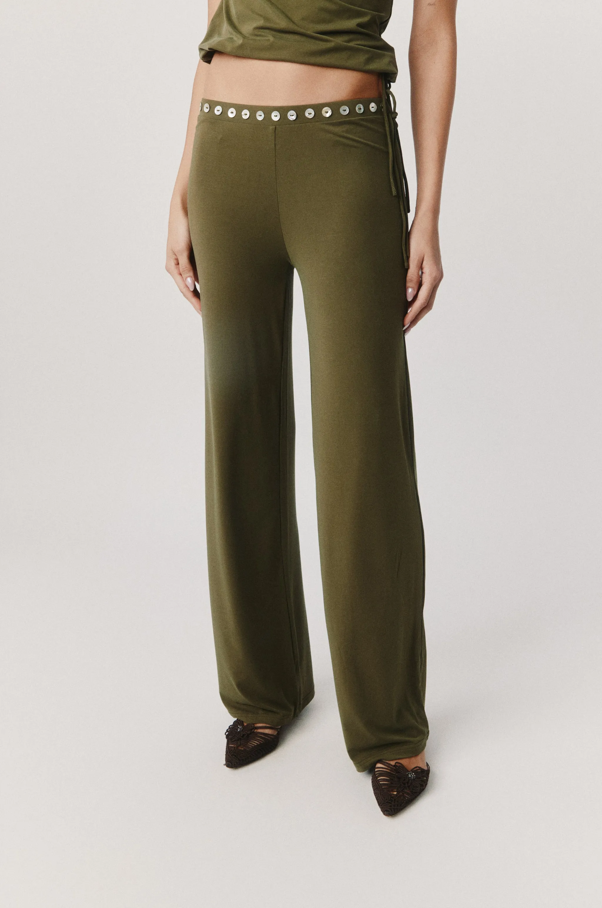 Benny Pants | Khaki sold by With Jean product image thumbnail 5