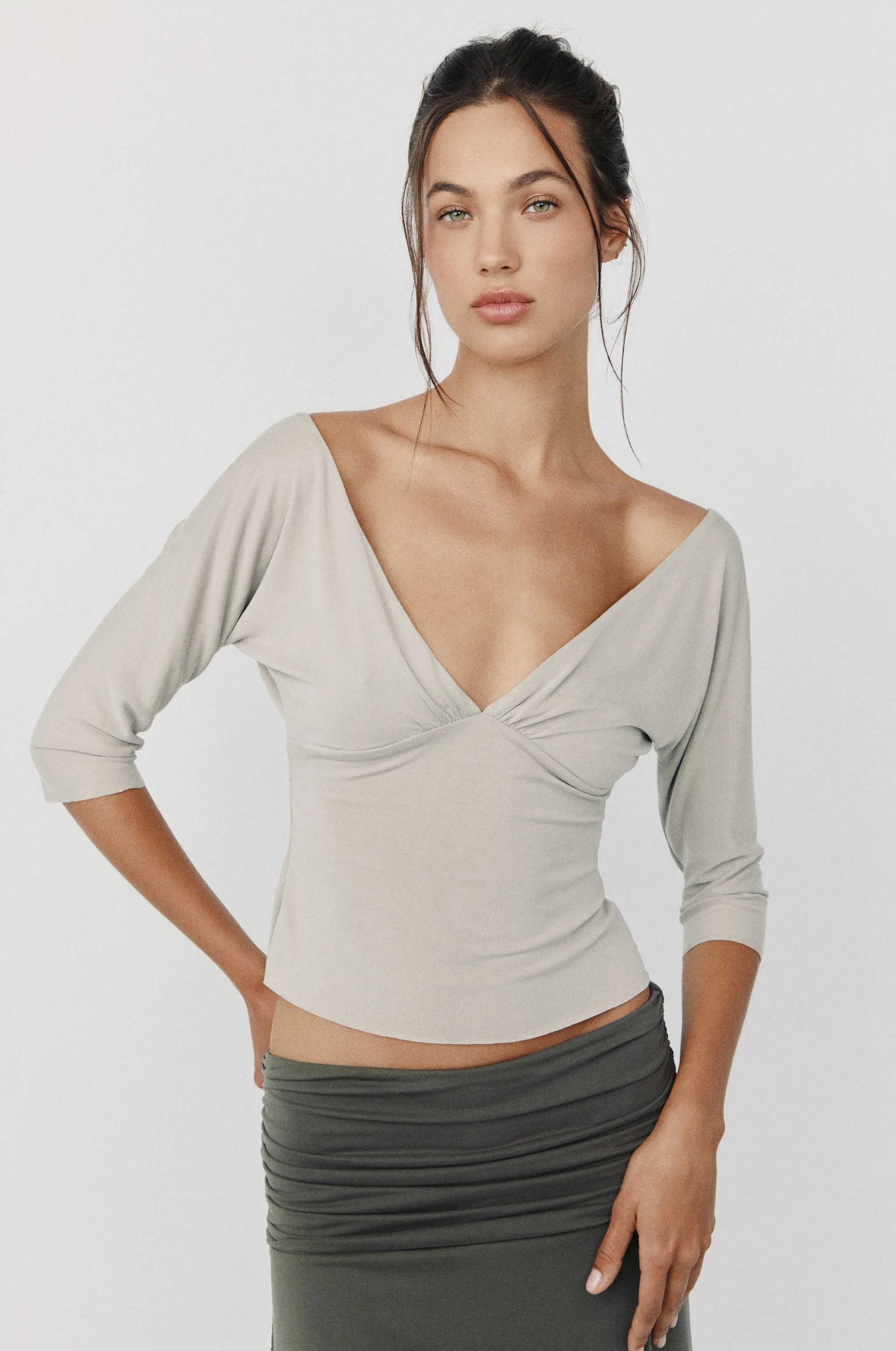 Lana Top | Stone sold by With Jean product image thumbnail 3