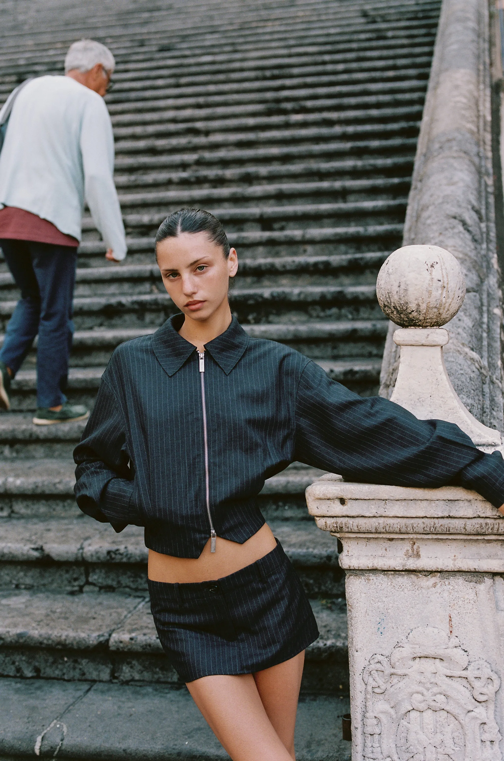 Fred Jacket | Pinstripe sold by With Jean product image thumbnail 2