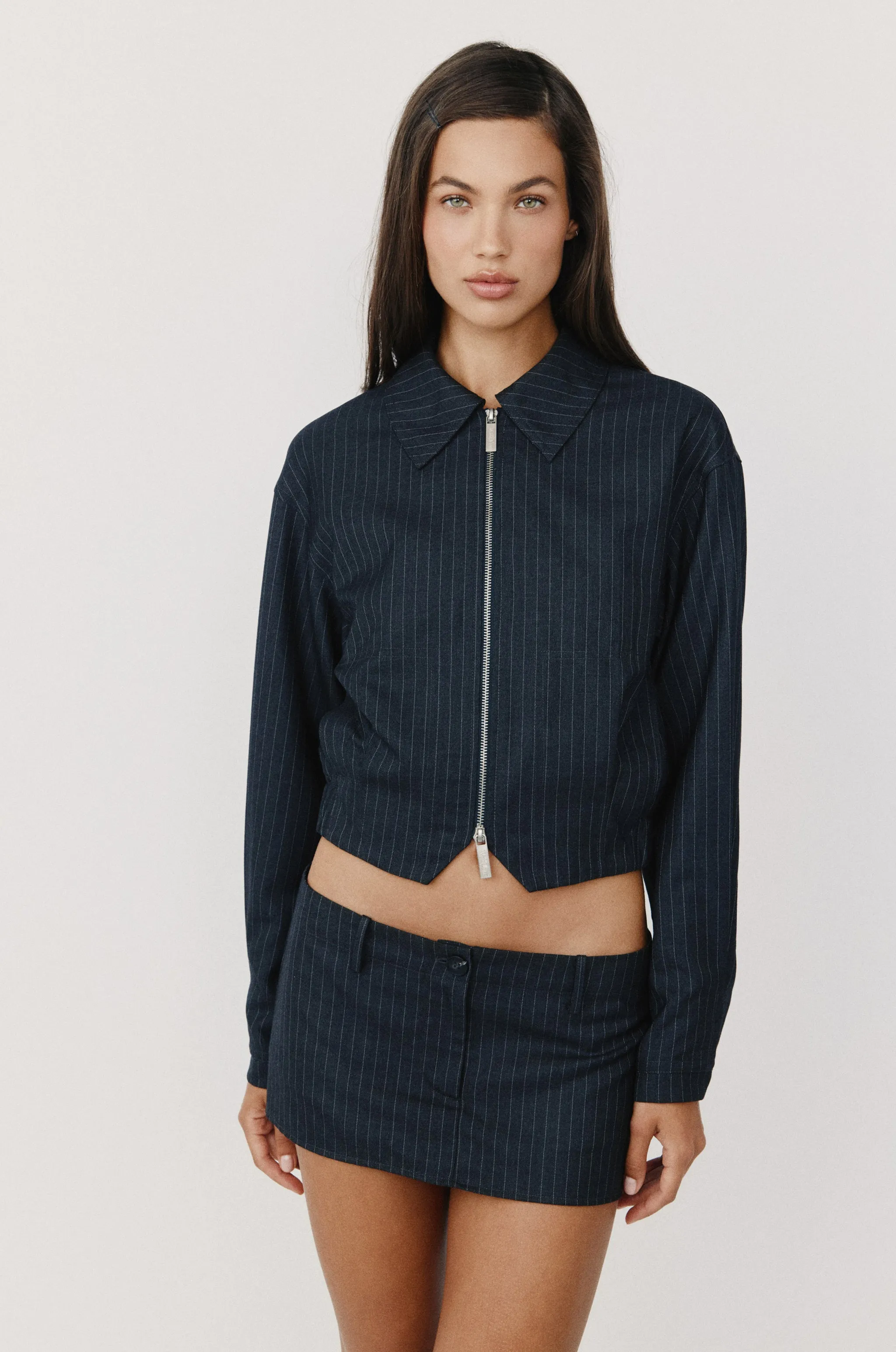 Fred Jacket | Pinstripe sold by With Jean product image thumbnail 4