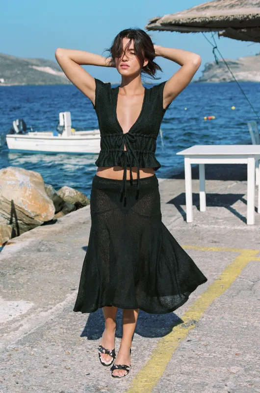 Francis Top | Black sold by With Jean