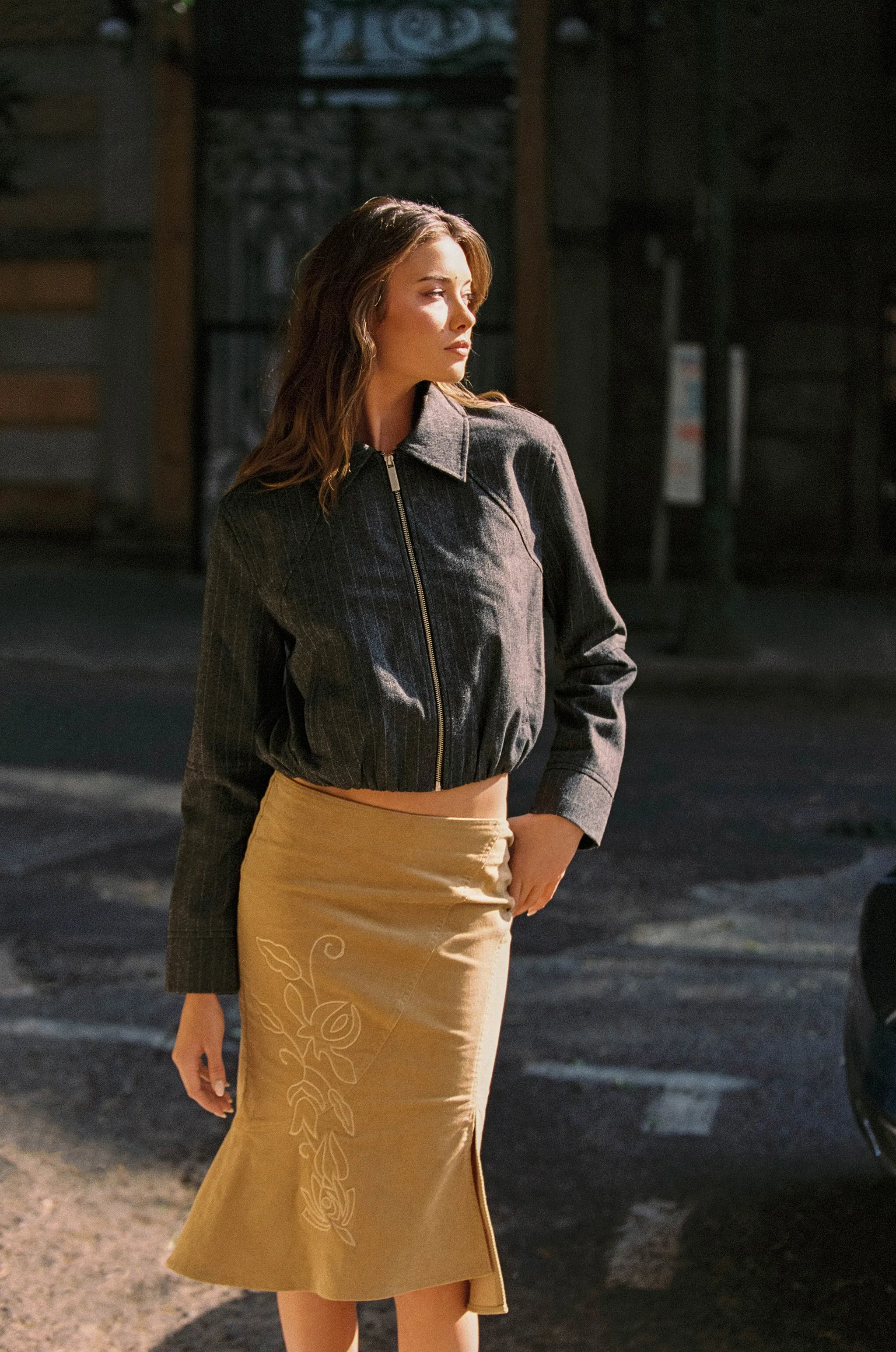 Logan Jacket | Pinstripe sold by With Jean product image thumbnail 5