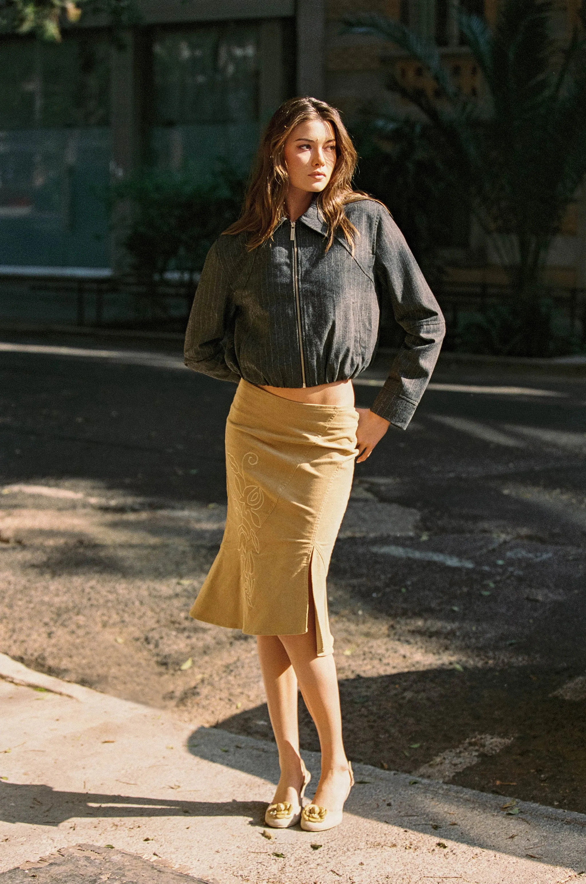 Logan Jacket | Pinstripe sold by With Jean product image thumbnail 2