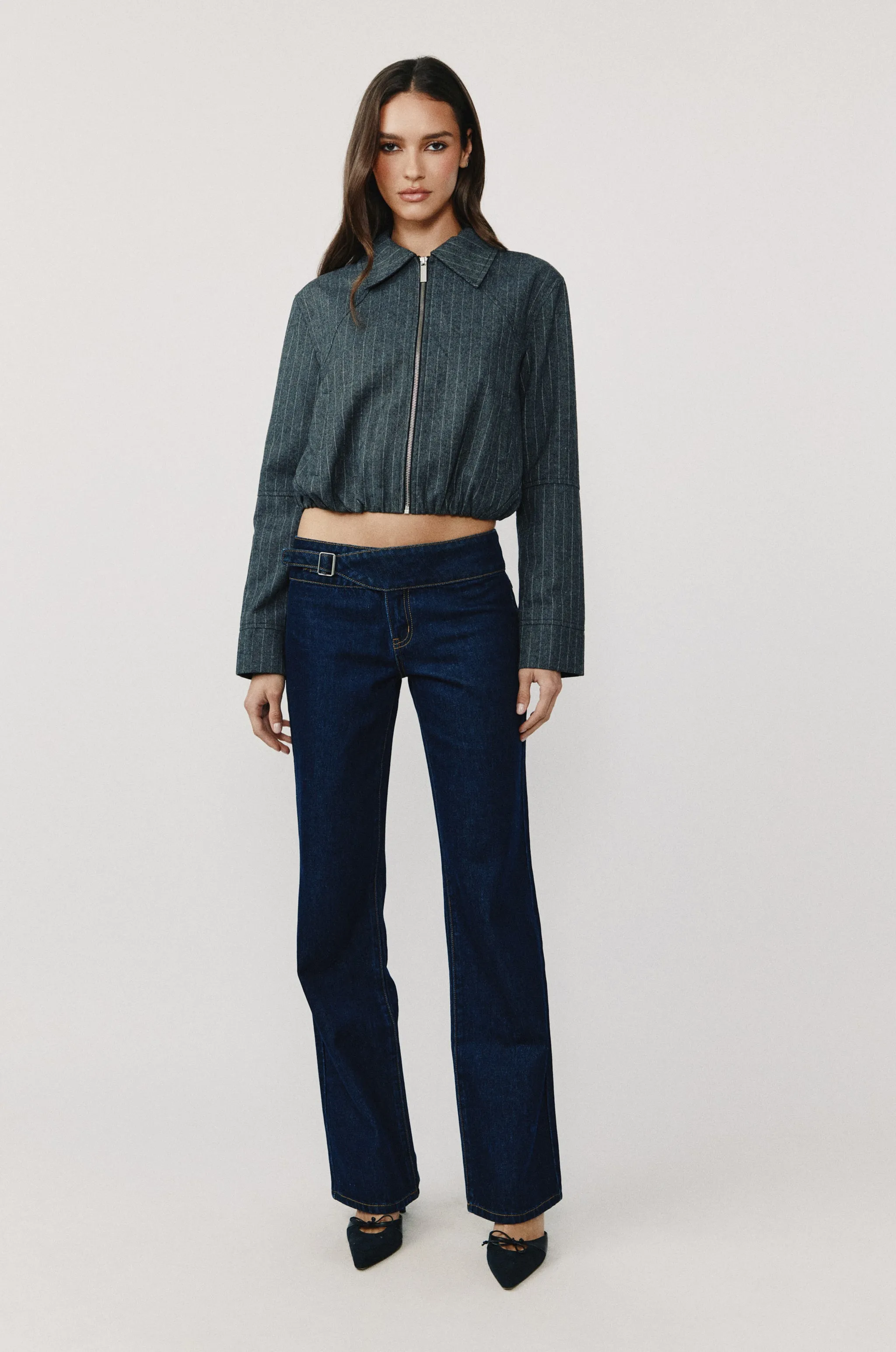 Logan Jacket | Pinstripe sold by With Jean product image thumbnail 3