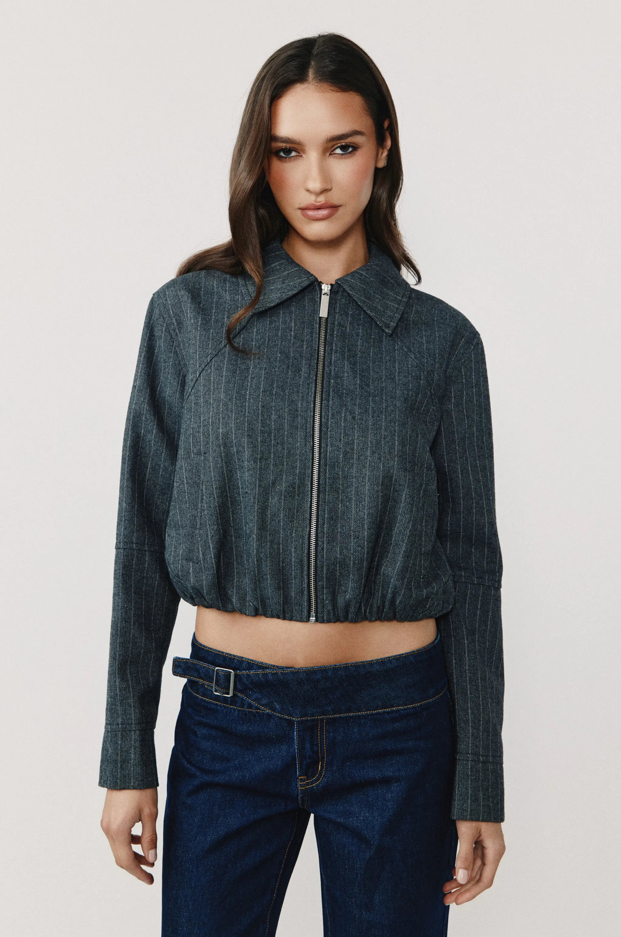 Logan Jacket | Pinstripe sold by With Jean product image thumbnail 4