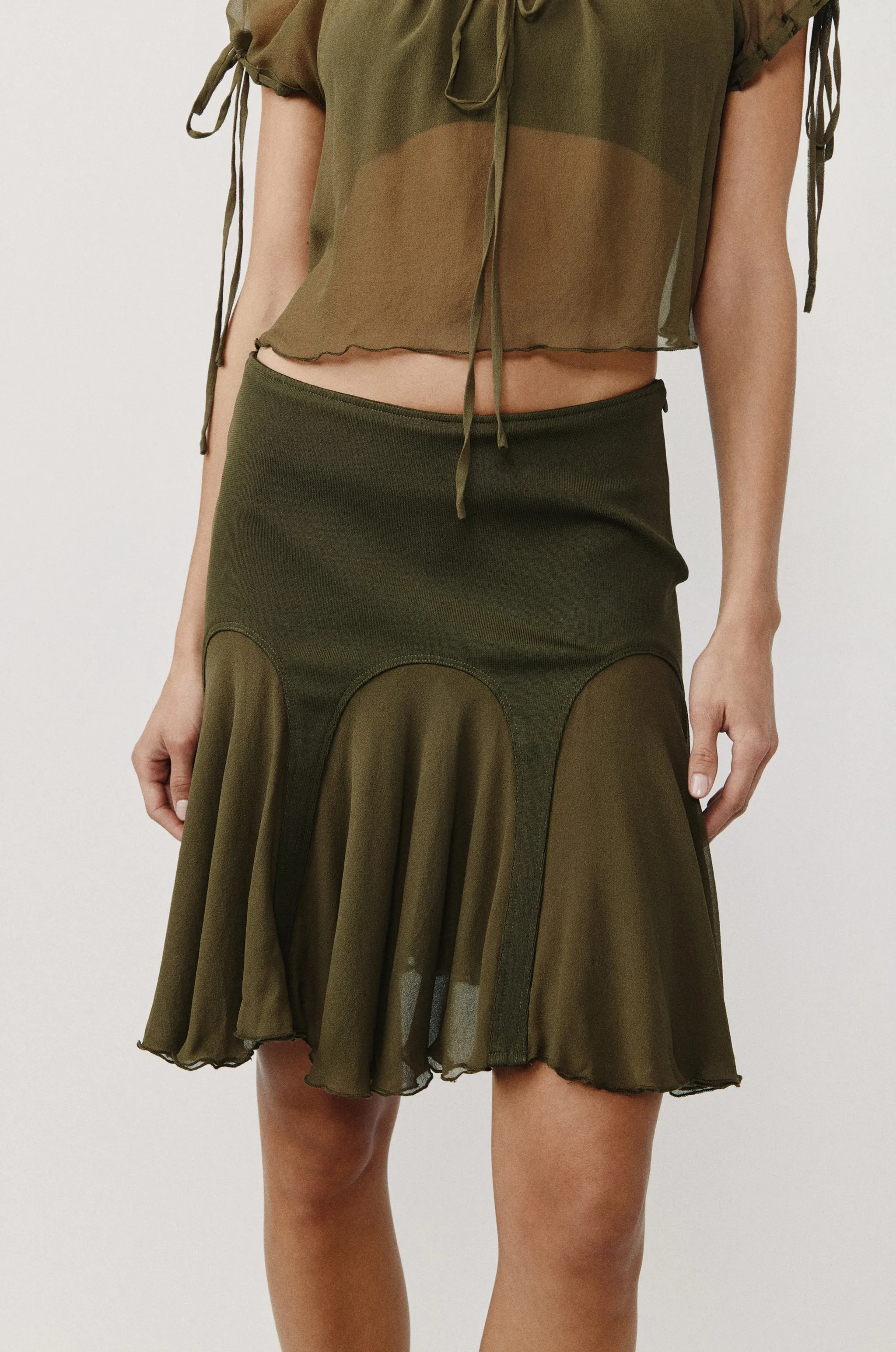 Adele Skirt | Olive sold by With Jean product image thumbnail 4