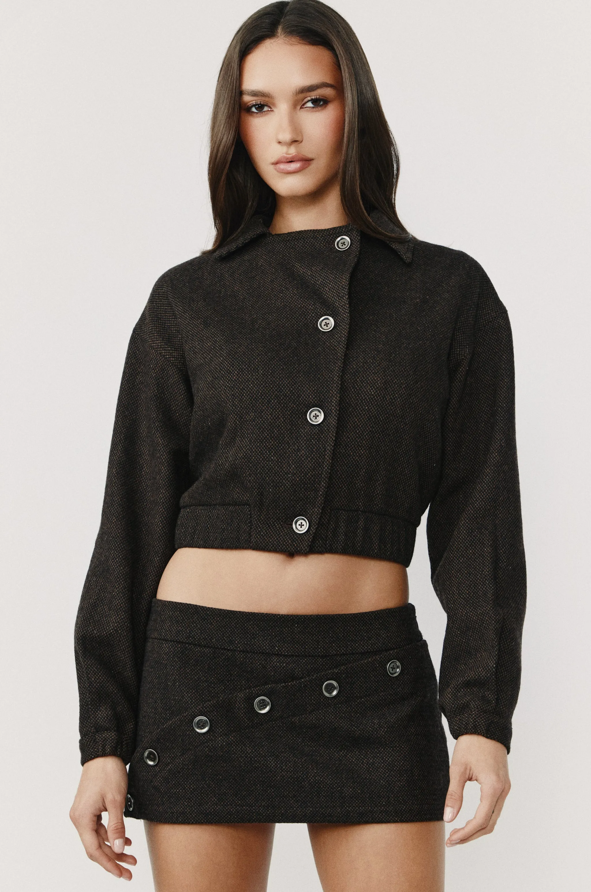 Oliver Jacket | Brown Check sold by With Jean product image thumbnail 3