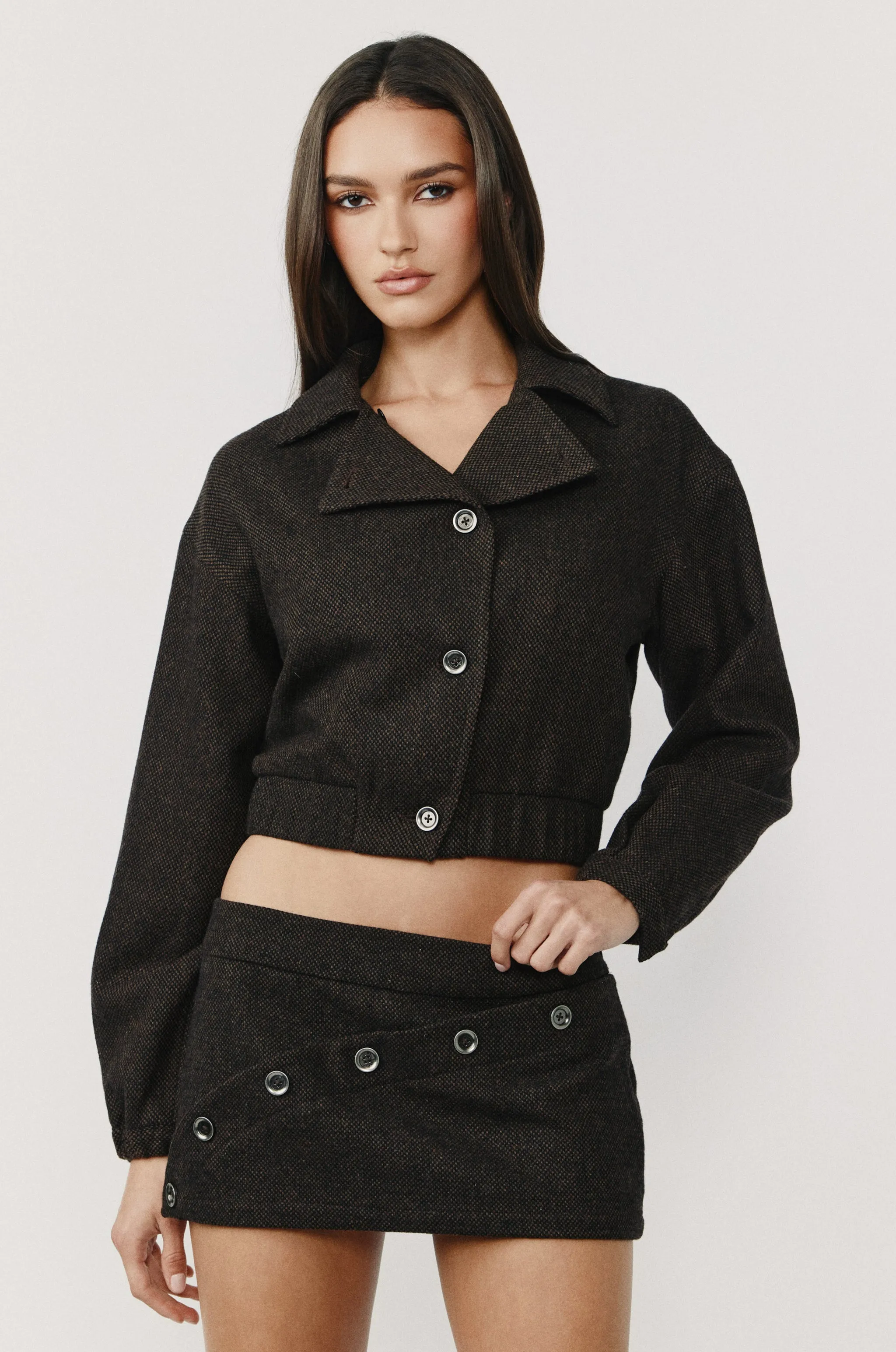 Oliver Jacket | Brown Check sold by With Jean product image thumbnail 4