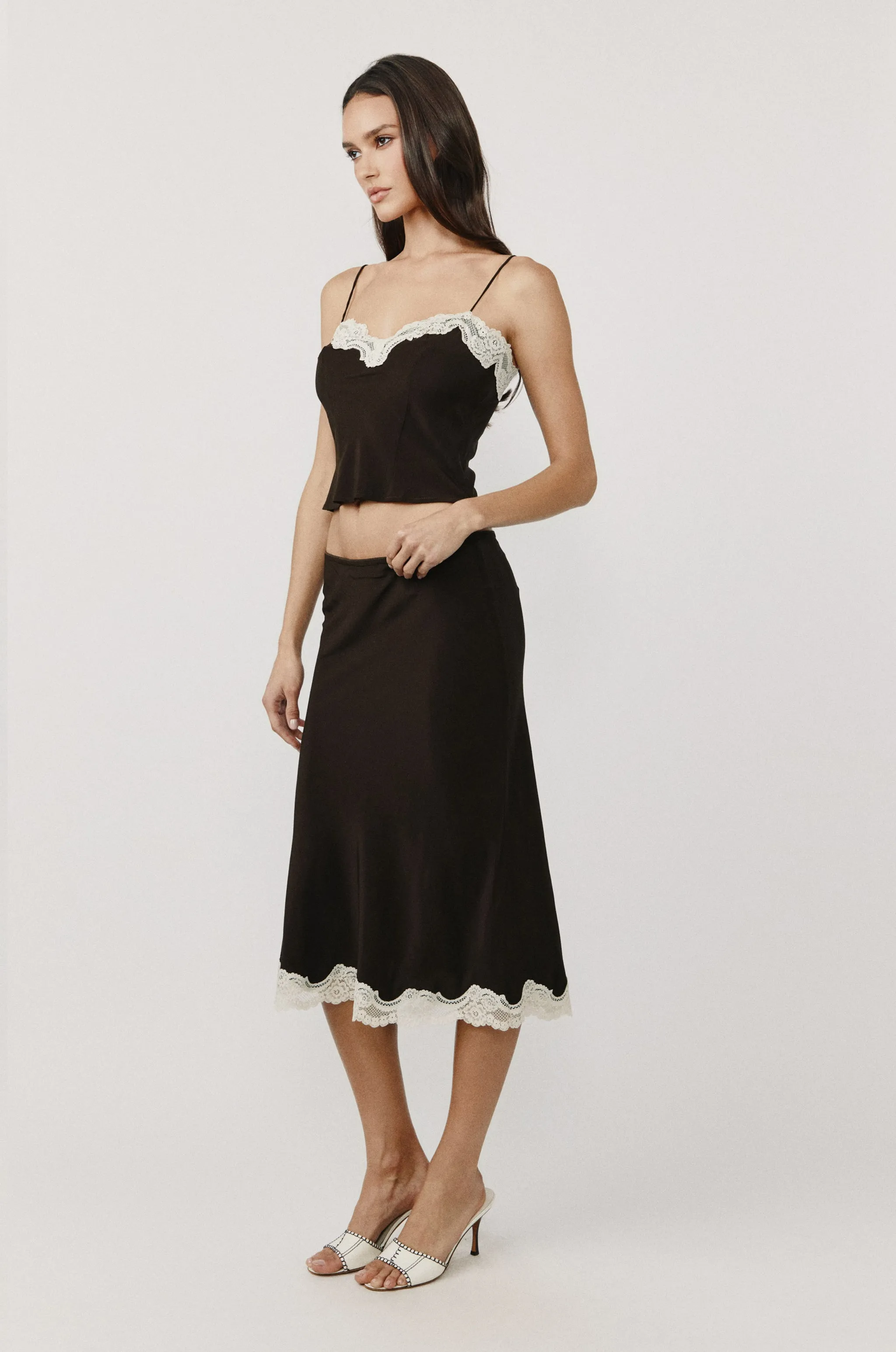 Tilly Skirt | Chocolate sold by With Jean product image thumbnail 4