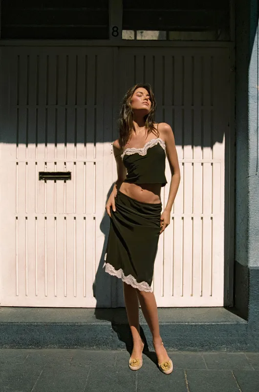 Tilly Skirt | Chocolate sold by With Jean