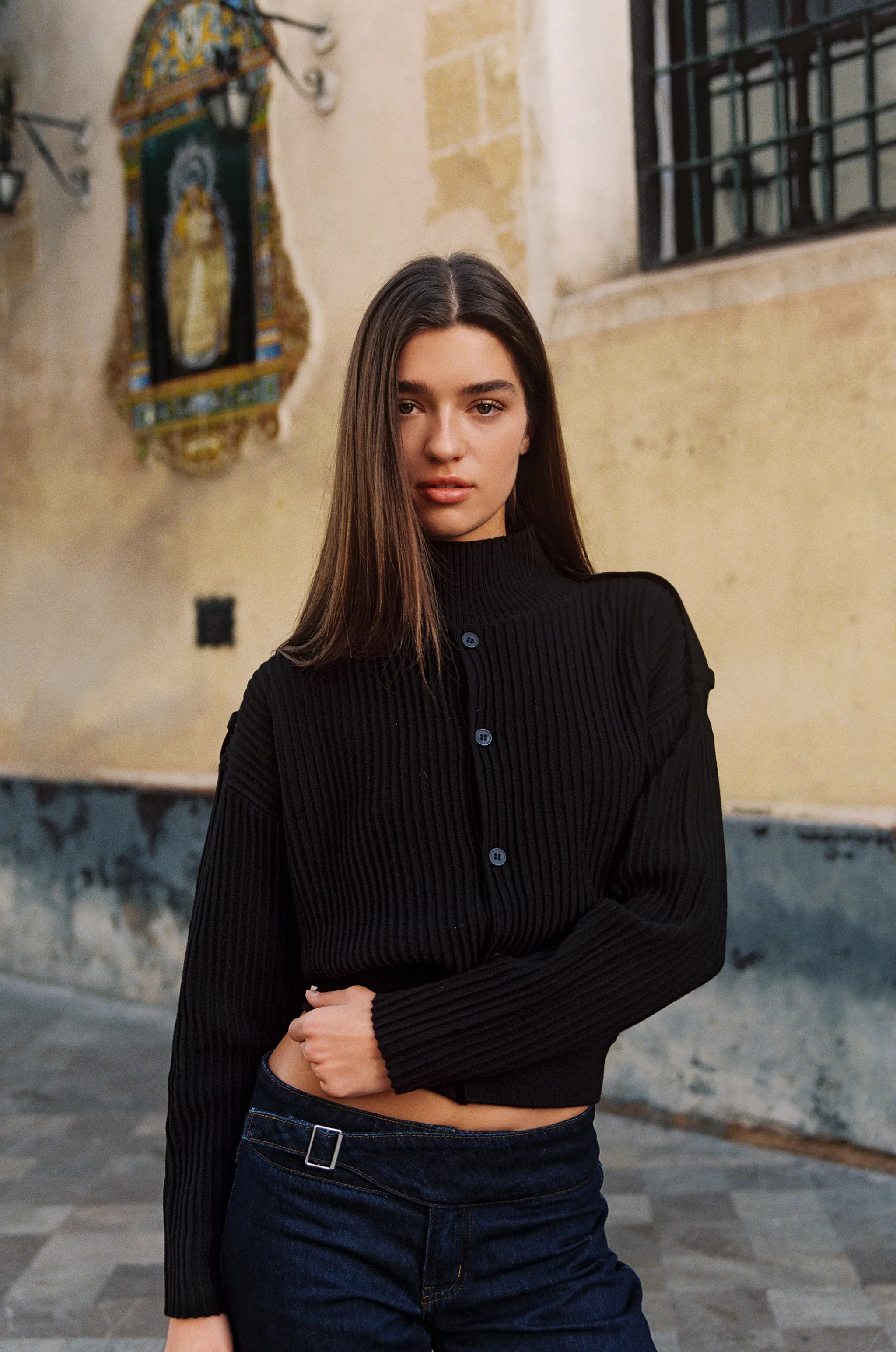 Pressley Sweater | Black sold by With Jean