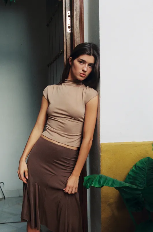 Cleo Top | Mocha made by With Jean