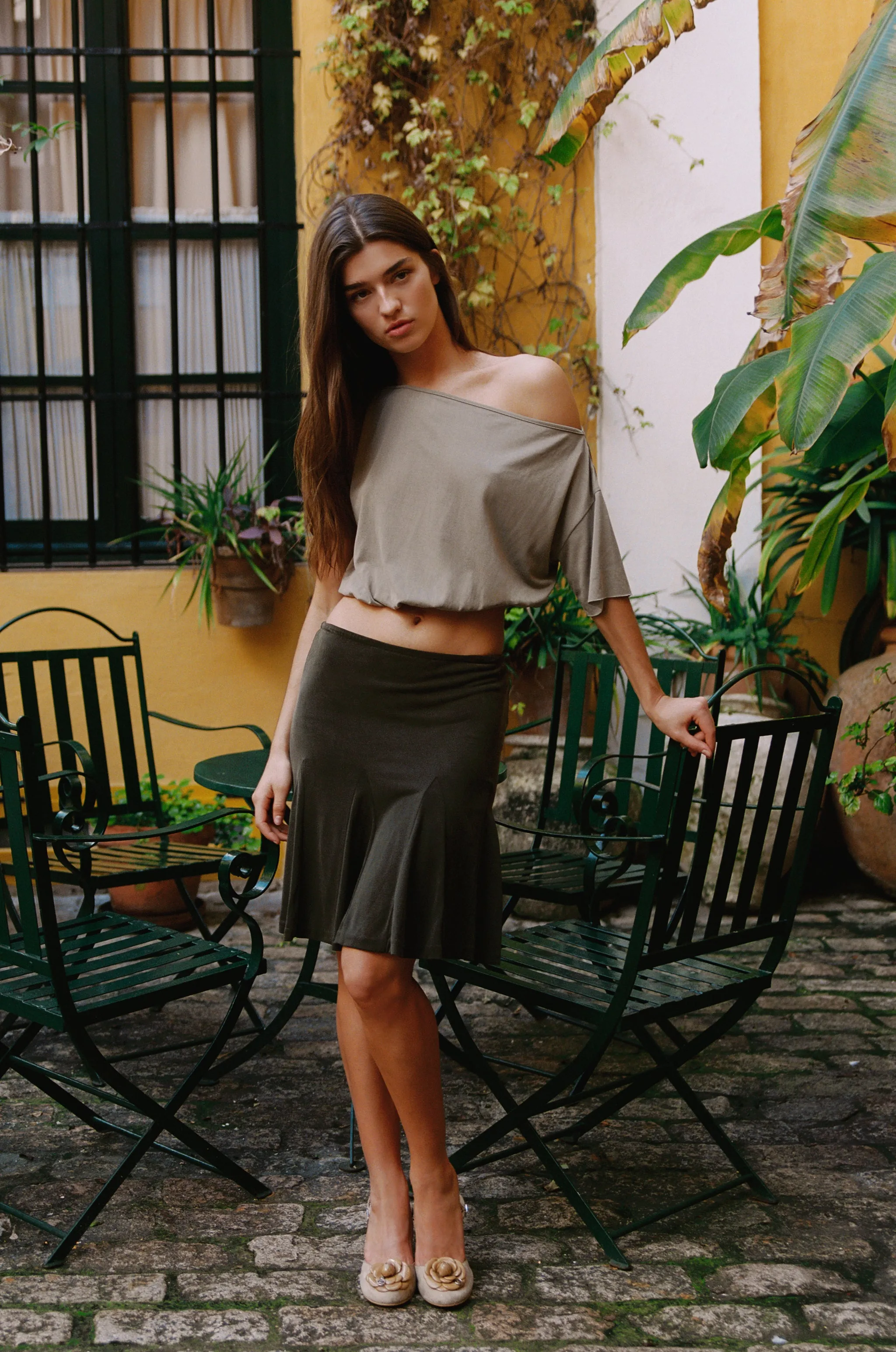 Mimi Skirt | Khaki sold by With Jean product image thumbnail 2