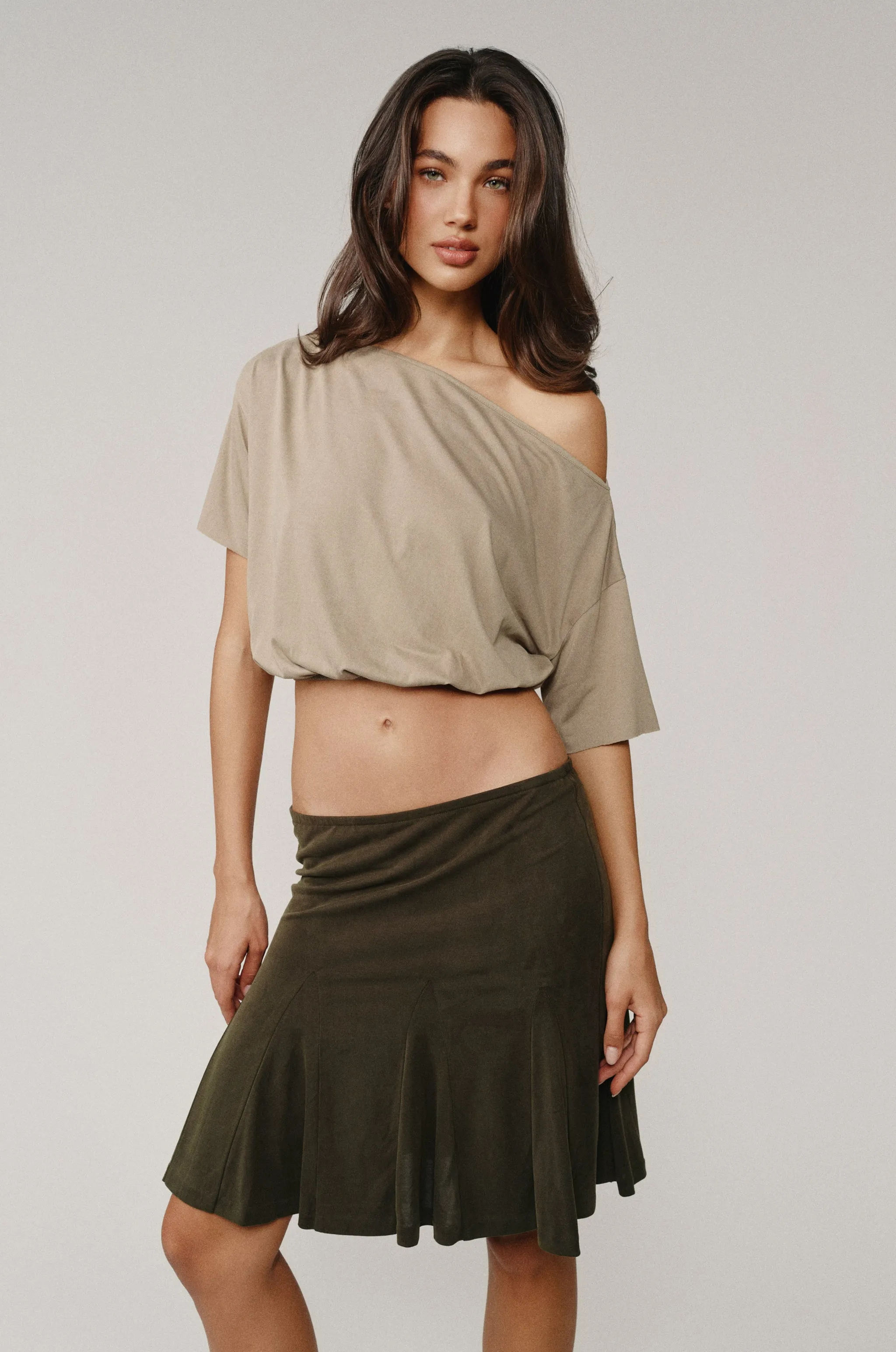 Mimi Skirt | Khaki sold by With Jean product image thumbnail 3