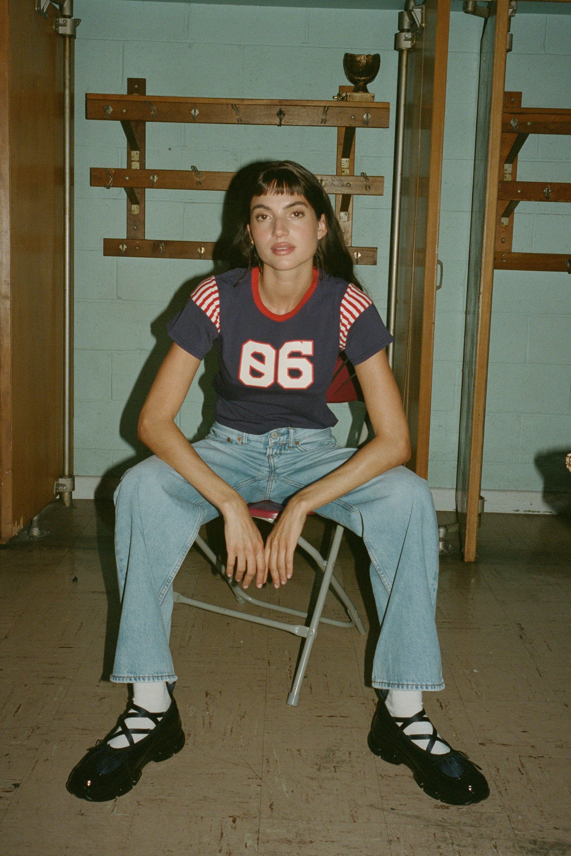 Star Player Tee | Navy sold by With Jean