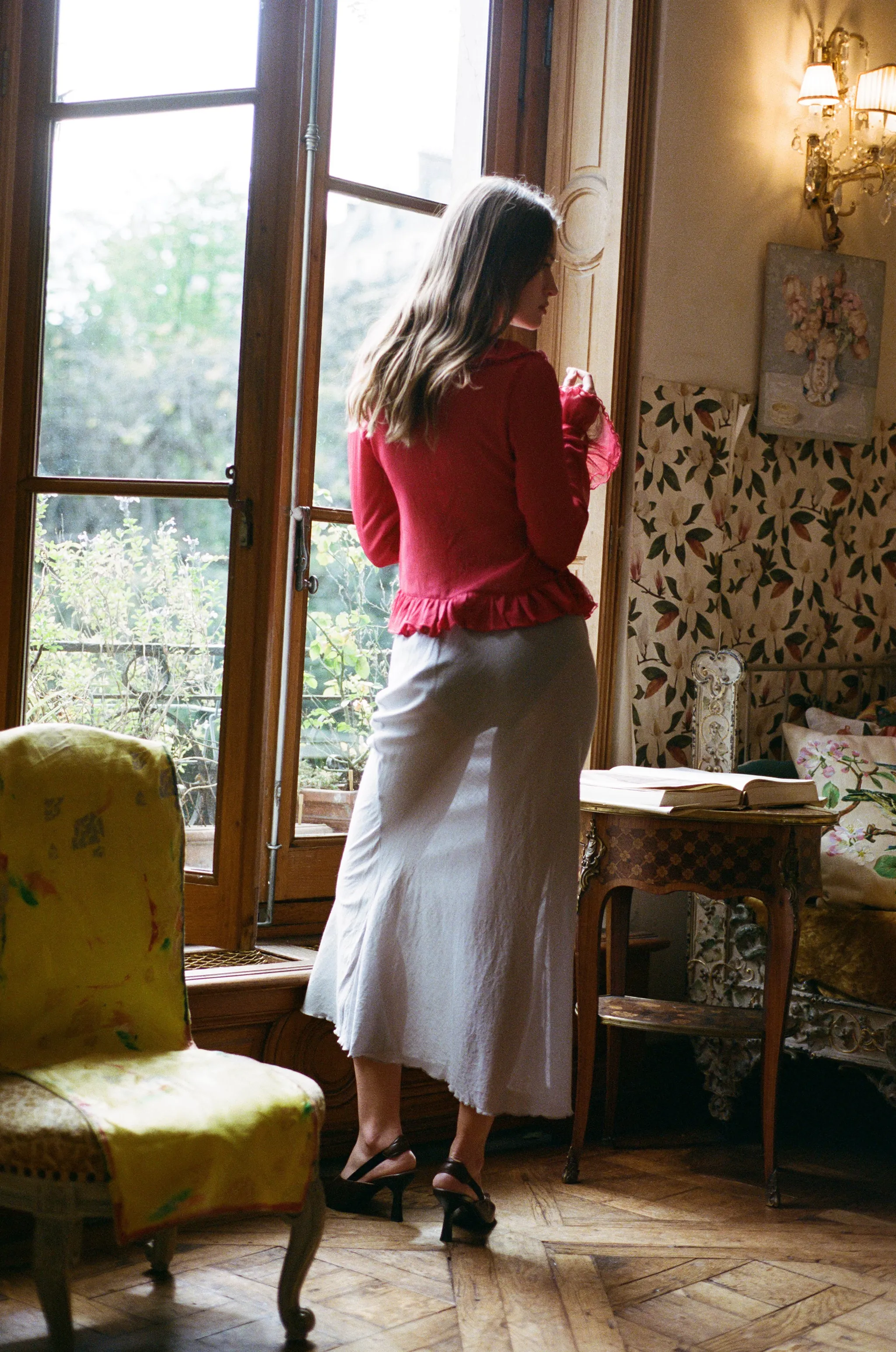 Ava Midi Skirt | Grey sold by With Jean product image thumbnail 4