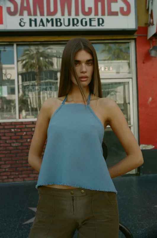 Hera Top | Blue made by With Jean