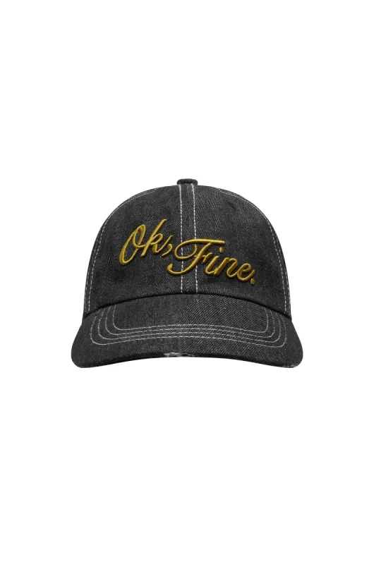 Ok Fine Cap | Washed Black sold by With Jean