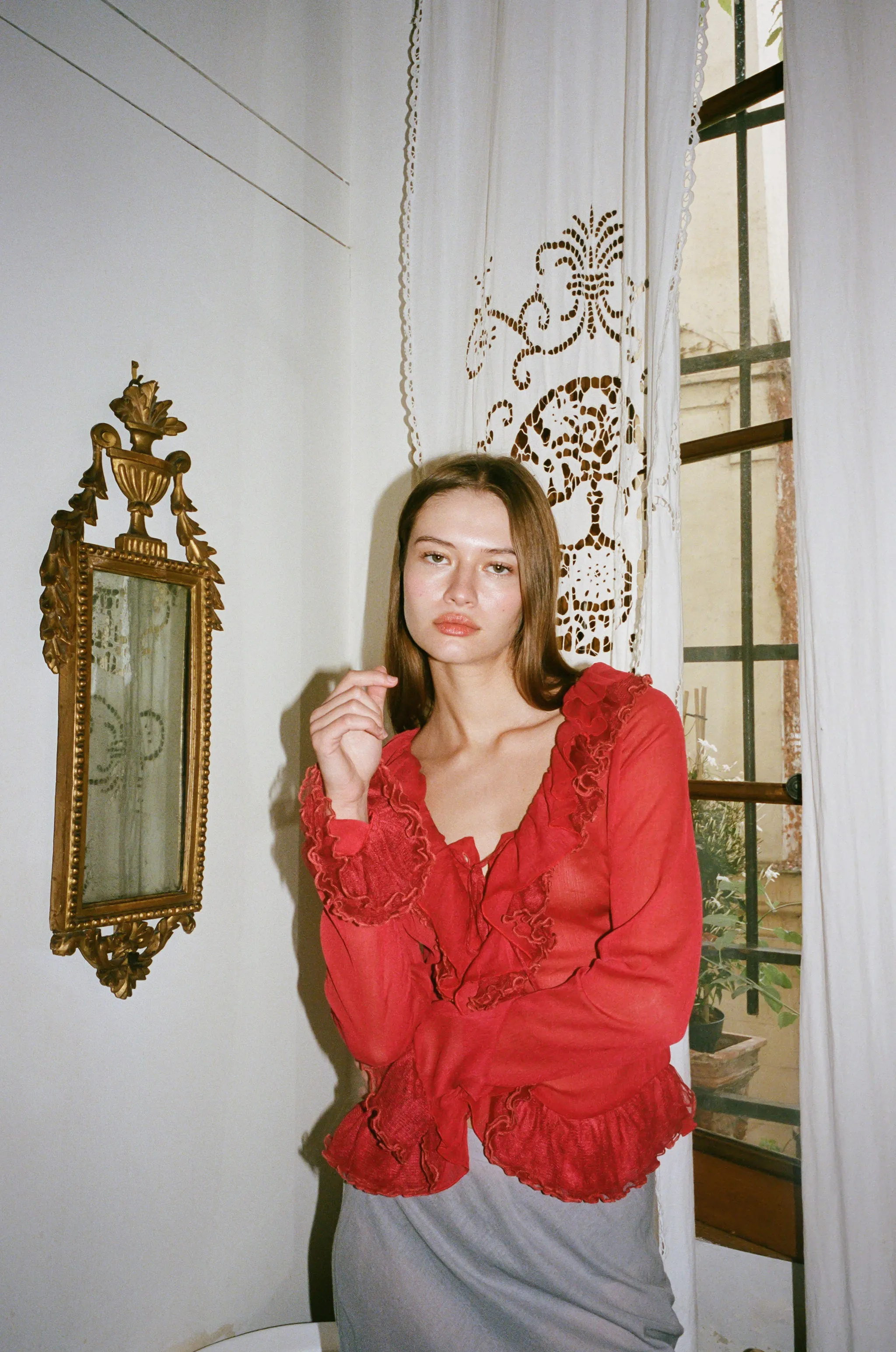 Maia Shirt | Red sold by With Jean product image thumbnail 5