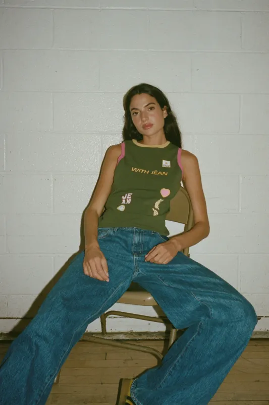 A-League Tank | Khaki sold by With Jean