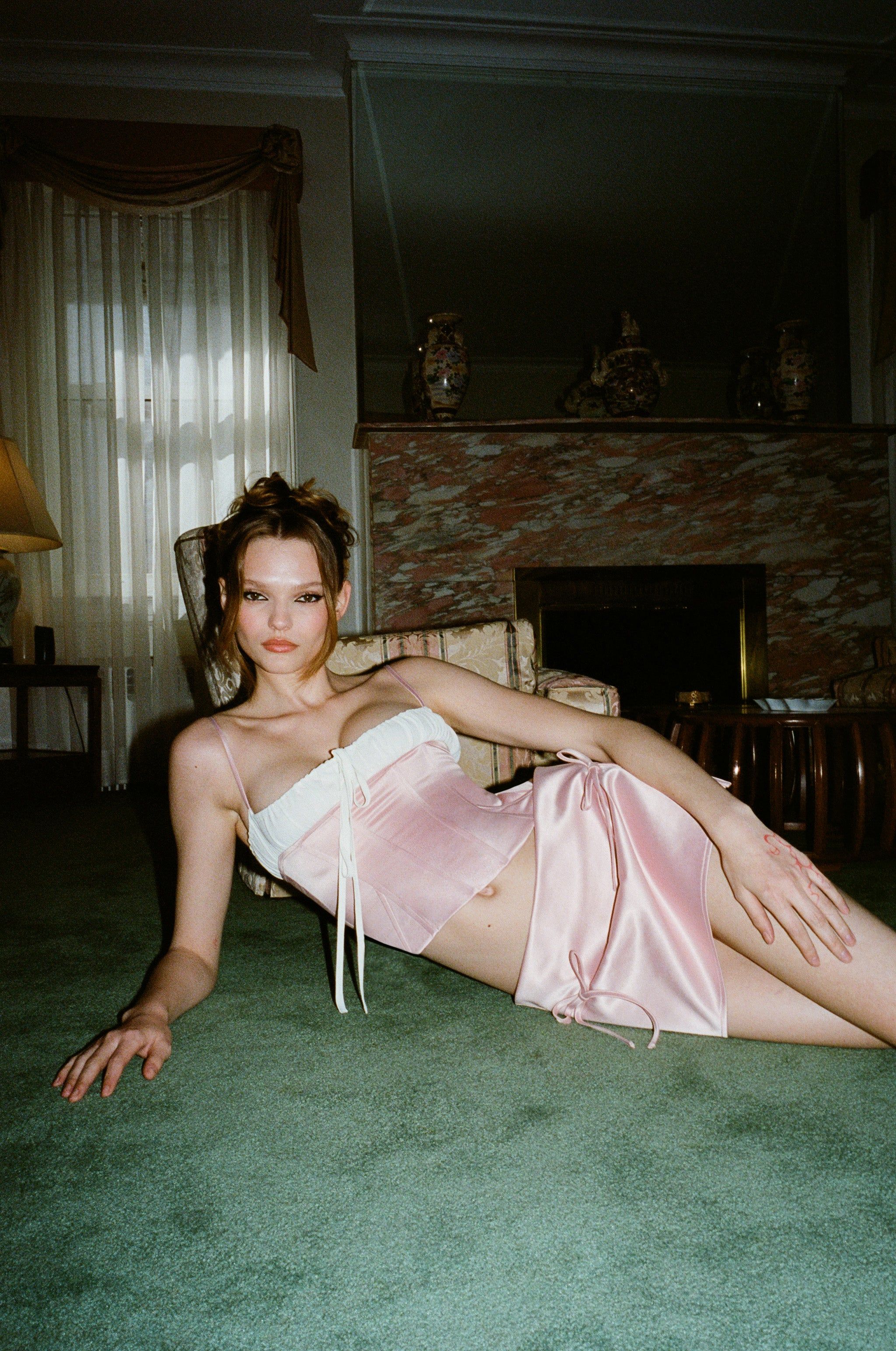 Serena Mini Skirt | Baby Pink sold by With Jean product image thumbnail 4