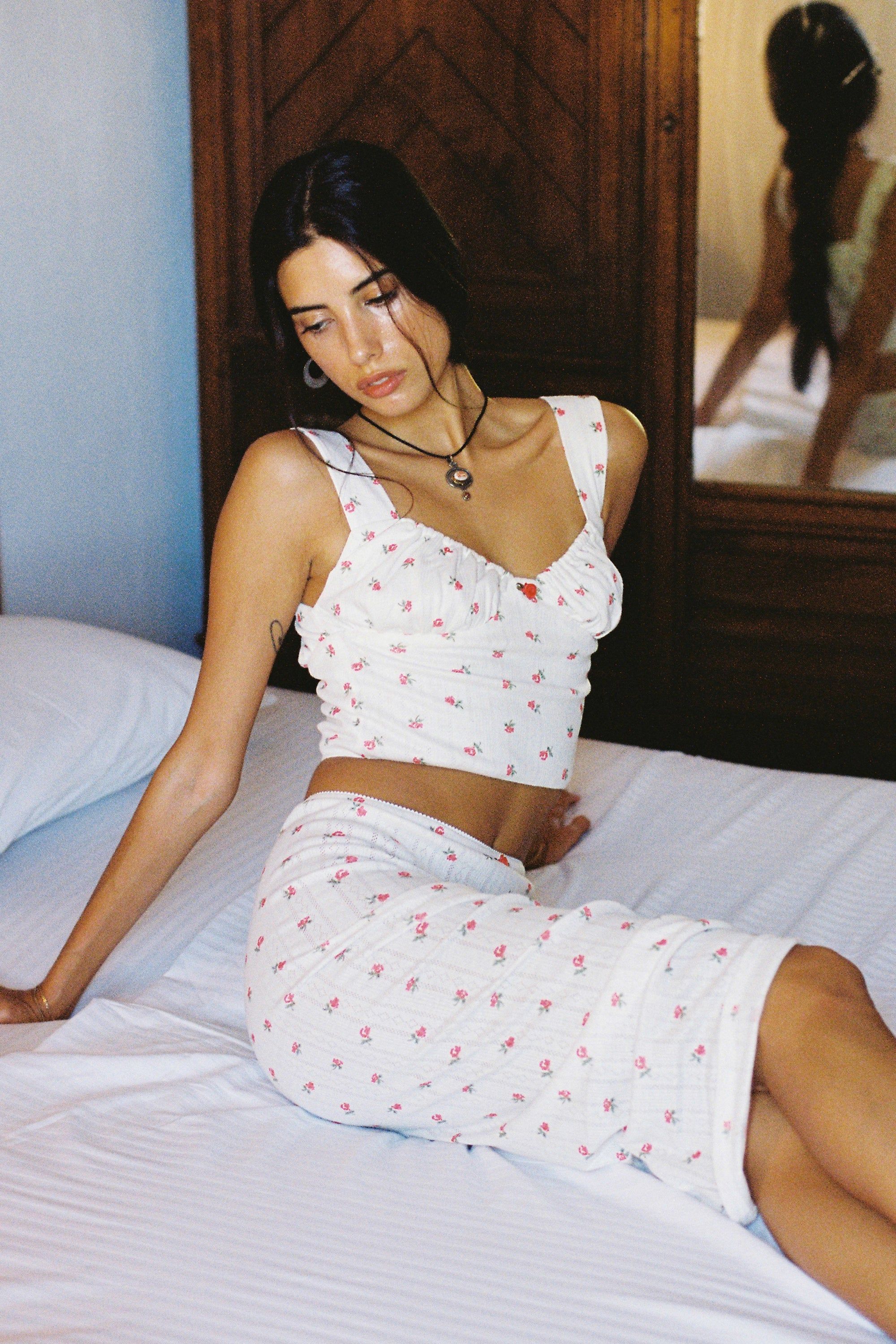 Bridgette Top | Red Pointelle sold by With Jean product image thumbnail 4