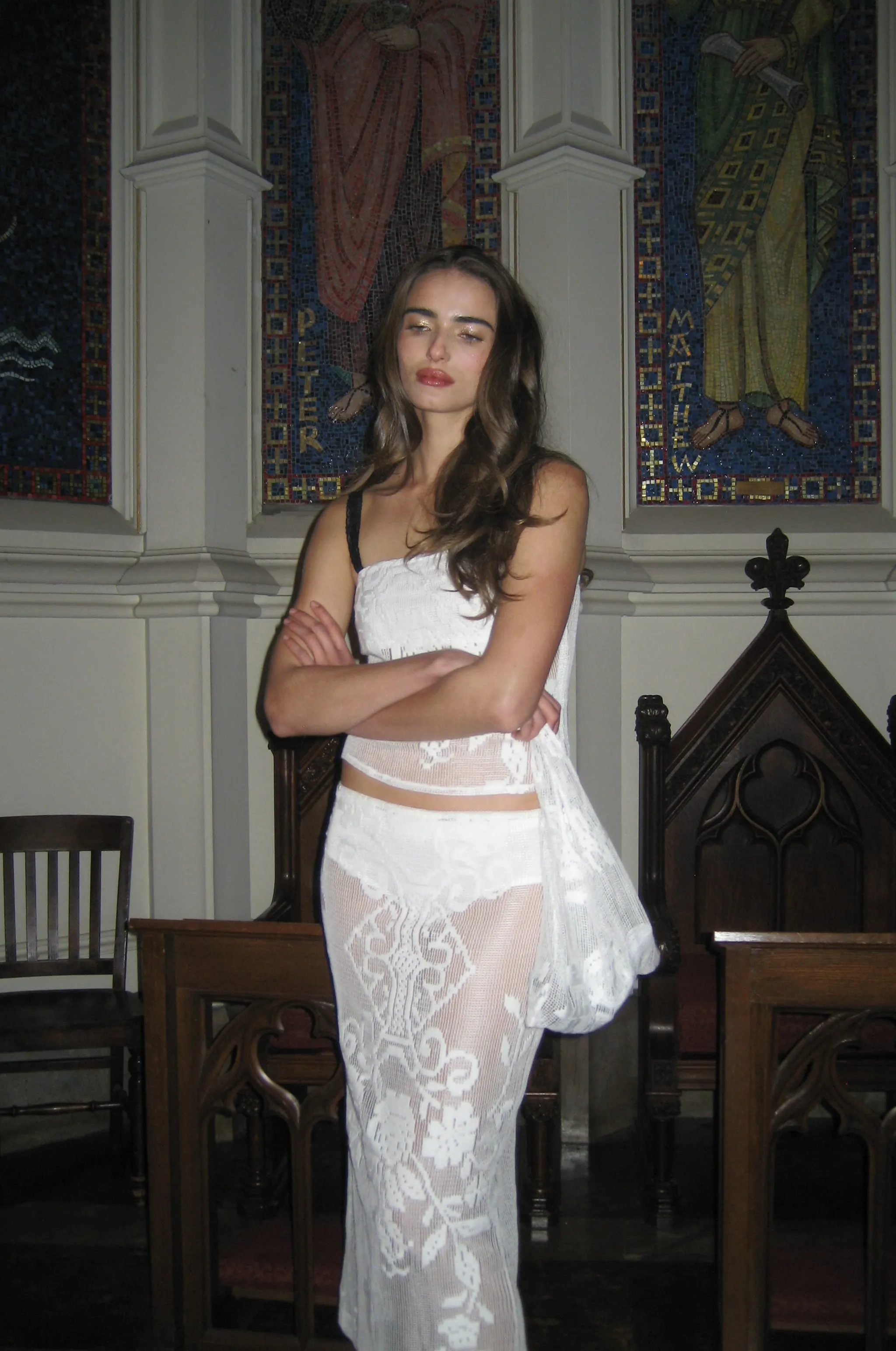 Saint Midi Skirt | White sold by With Jean product image thumbnail 2