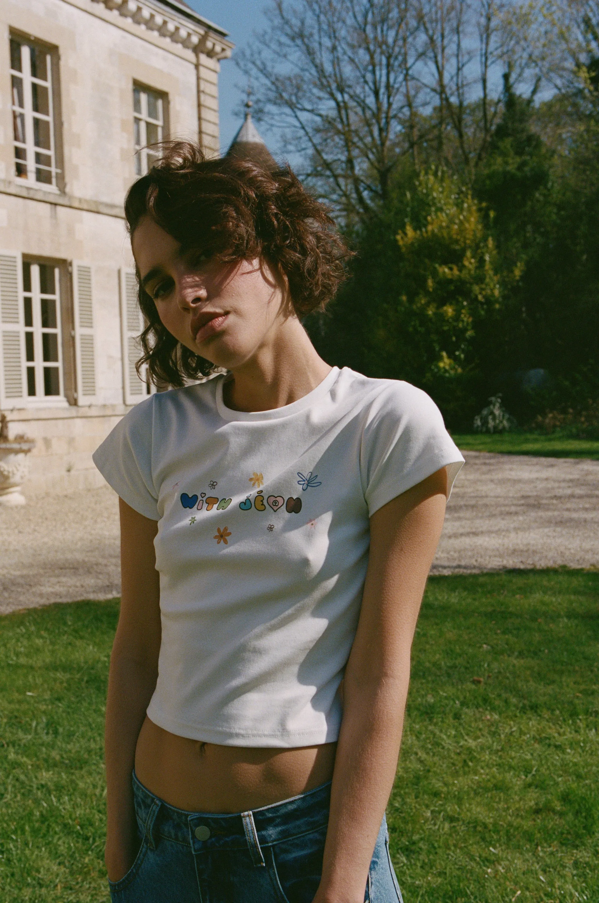 With Flowers Tee | White / Multi sold by With Jean product image thumbnail 5