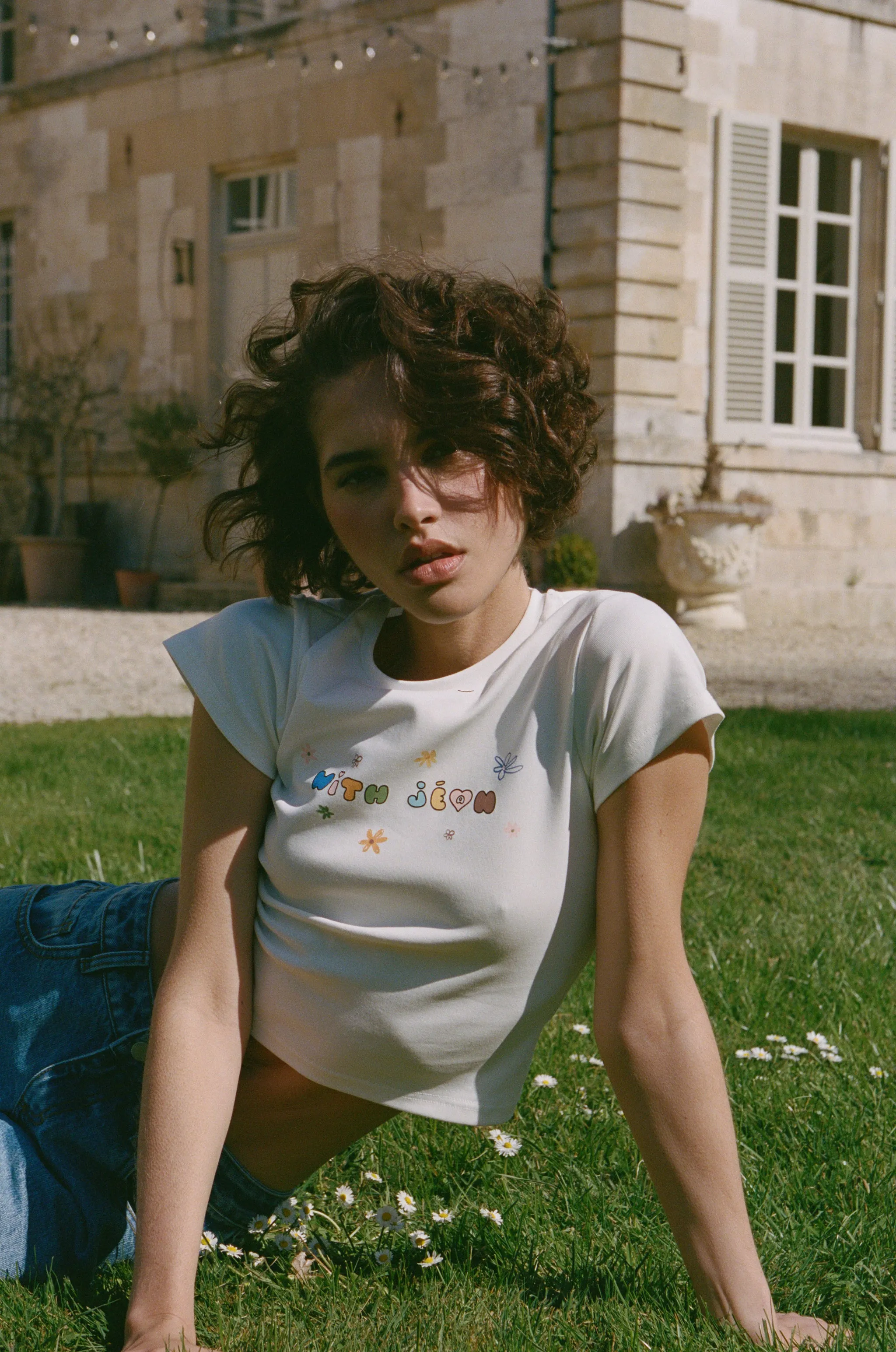 With Flowers Tee | White / Multi sold by With Jean product image thumbnail 2