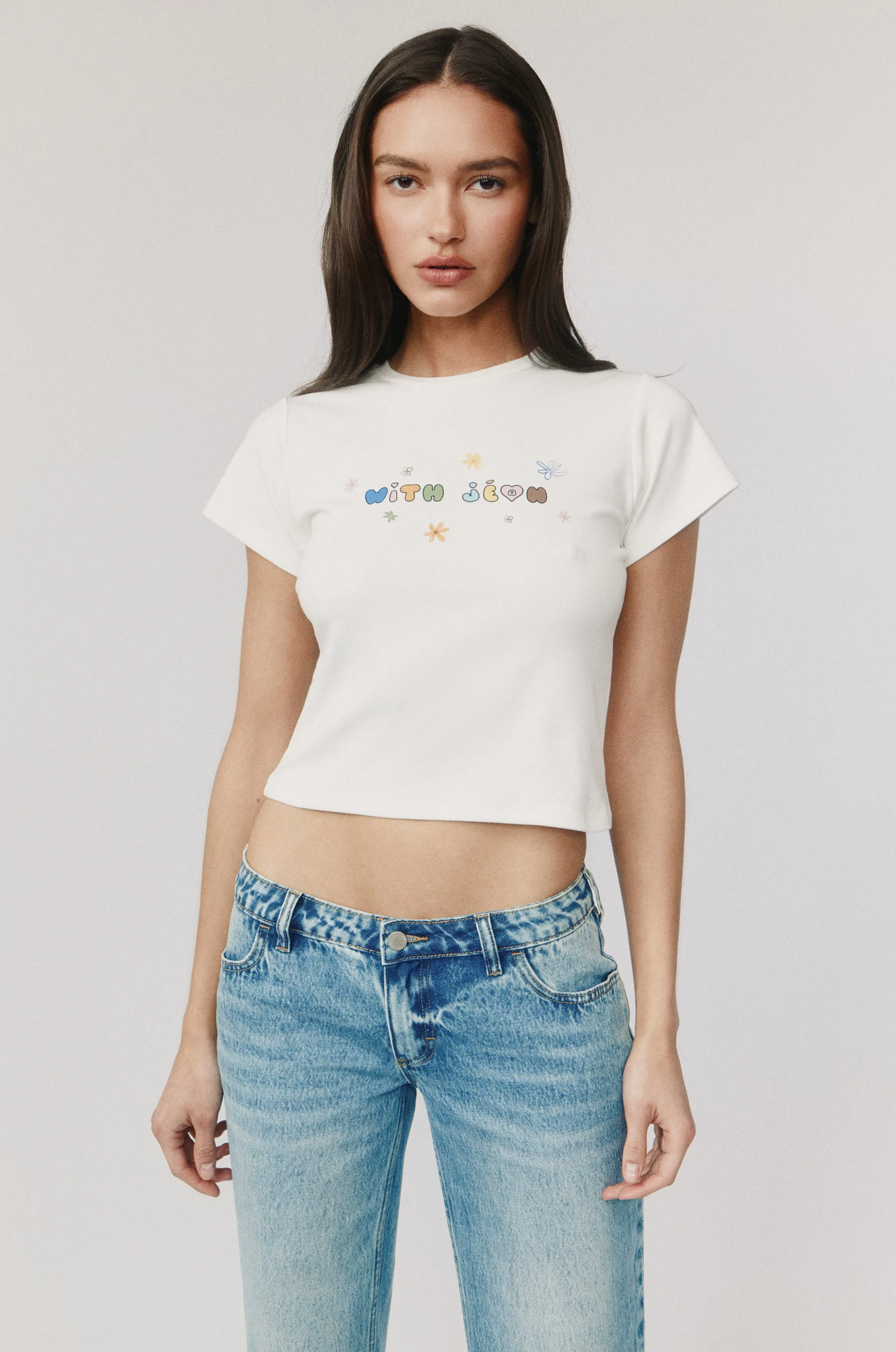 With Flowers Tee | White / Multi sold by With Jean product image thumbnail 3