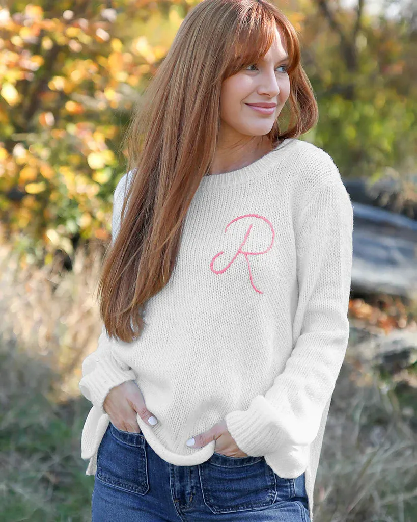 *SALE* - "R" MONOGRAM CREW CHUNKY sold by Wooden Ships product image thumbnail 3