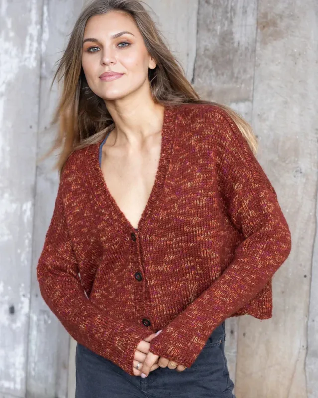 *SALE* - HAZEL MARLED CARDI CHUNKY sold by Wooden Ships