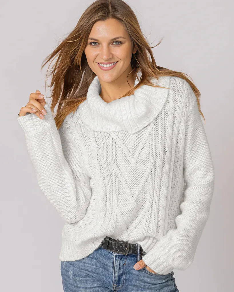 *SALE* - SOPHIE CABLE T NECK CHUNKY sold by Wooden Ships product image thumbnail 2