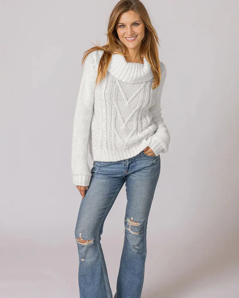 *SALE* - SOPHIE CABLE T NECK CHUNKY sold by Wooden Ships product image thumbnail 4