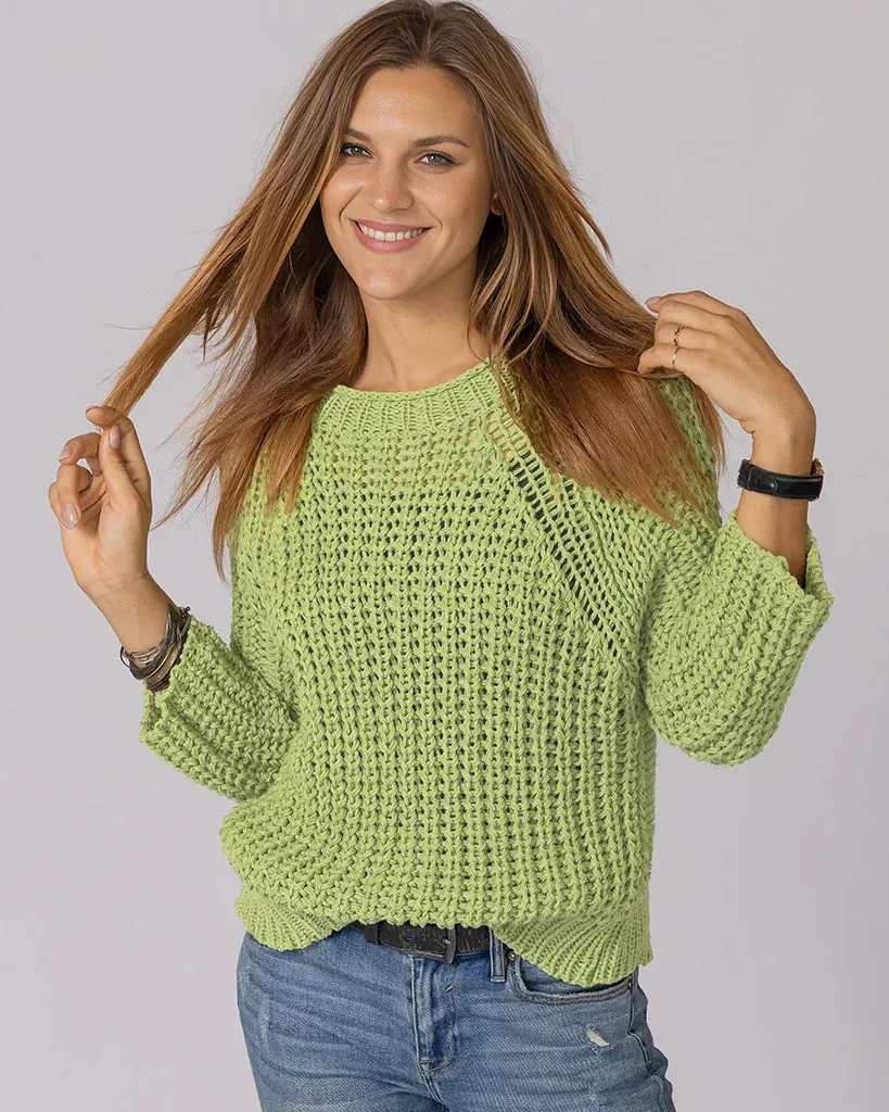 *SALE* - TARA 3/4 SLEEVE CHUNKY CREW COTTON sold by Wooden Ships product image thumbnail 2