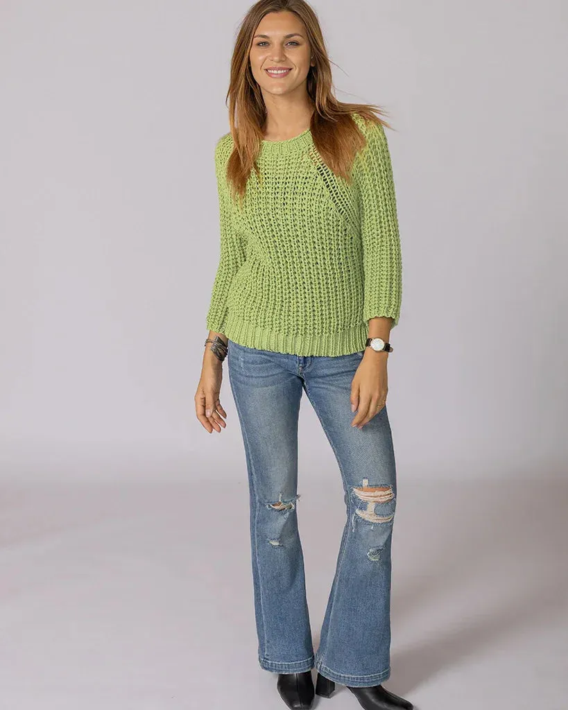 *SALE* - TARA 3/4 SLEEVE CHUNKY CREW COTTON sold by Wooden Ships product image thumbnail 4