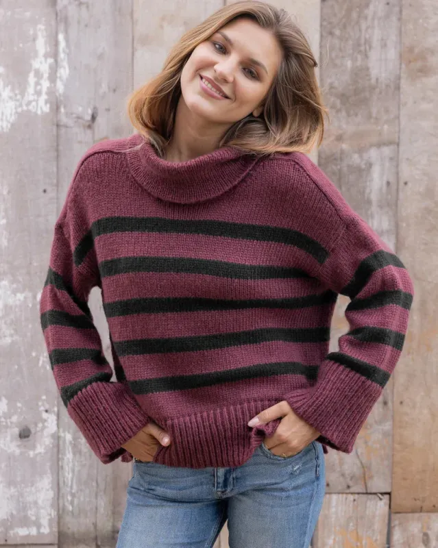 *SALE* - MALLORY STRIPED T NECK CHUNKY sold by Wooden Ships