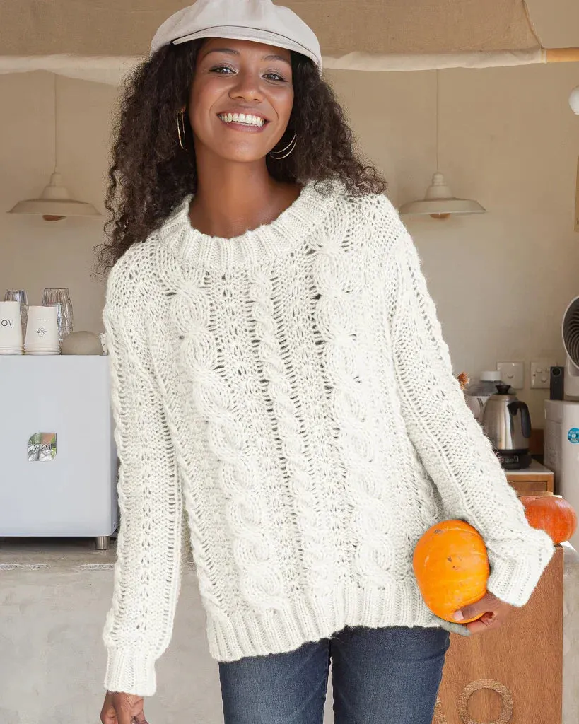 *SALE* - TUCK CABLE BOYFRIEND CREW sold by Wooden Ships product image thumbnail 3