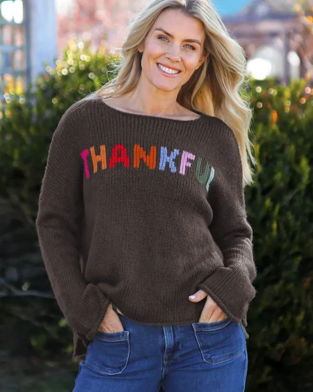 *SALE* - THANKFUL MULTI CREW CHUNKY sold by Wooden Ships