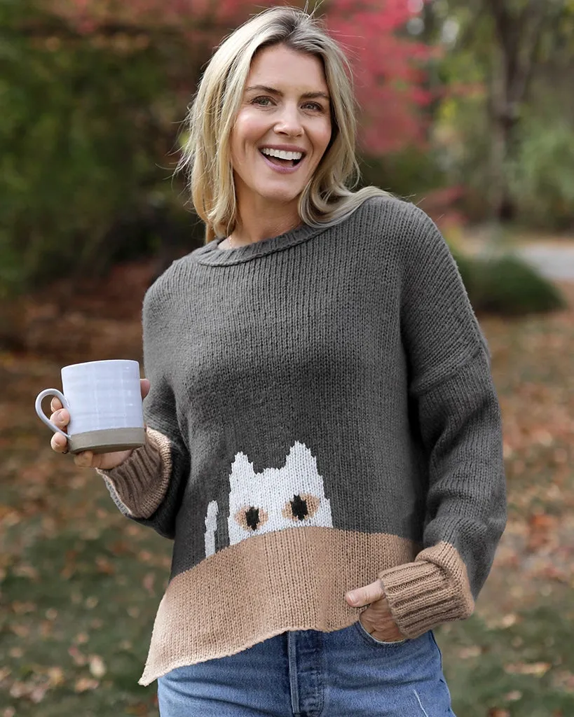 PEEKING KITTY CREW CHUNKY sold by Wooden Ships product image thumbnail 4