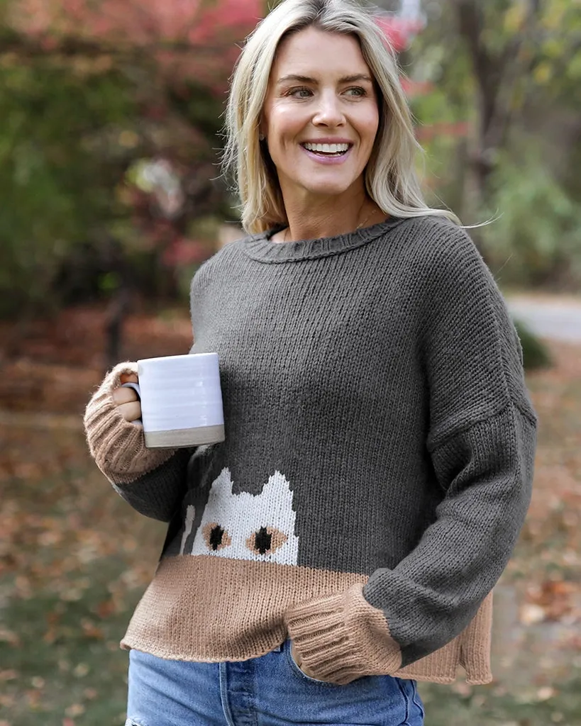 PEEKING KITTY CREW CHUNKY sold by Wooden Ships product image thumbnail 5