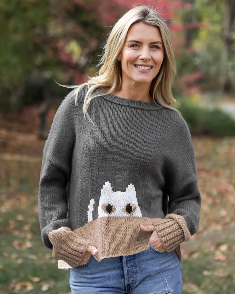 PEEKING KITTY CREW CHUNKY sold by Wooden Ships product image thumbnail 2