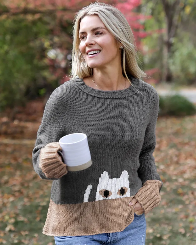 PEEKING KITTY CREW CHUNKY sold by Wooden Ships product image thumbnail 3